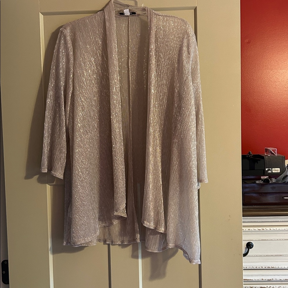 Oleg Cassini Gold Draped Dress - Picture 5 of 9